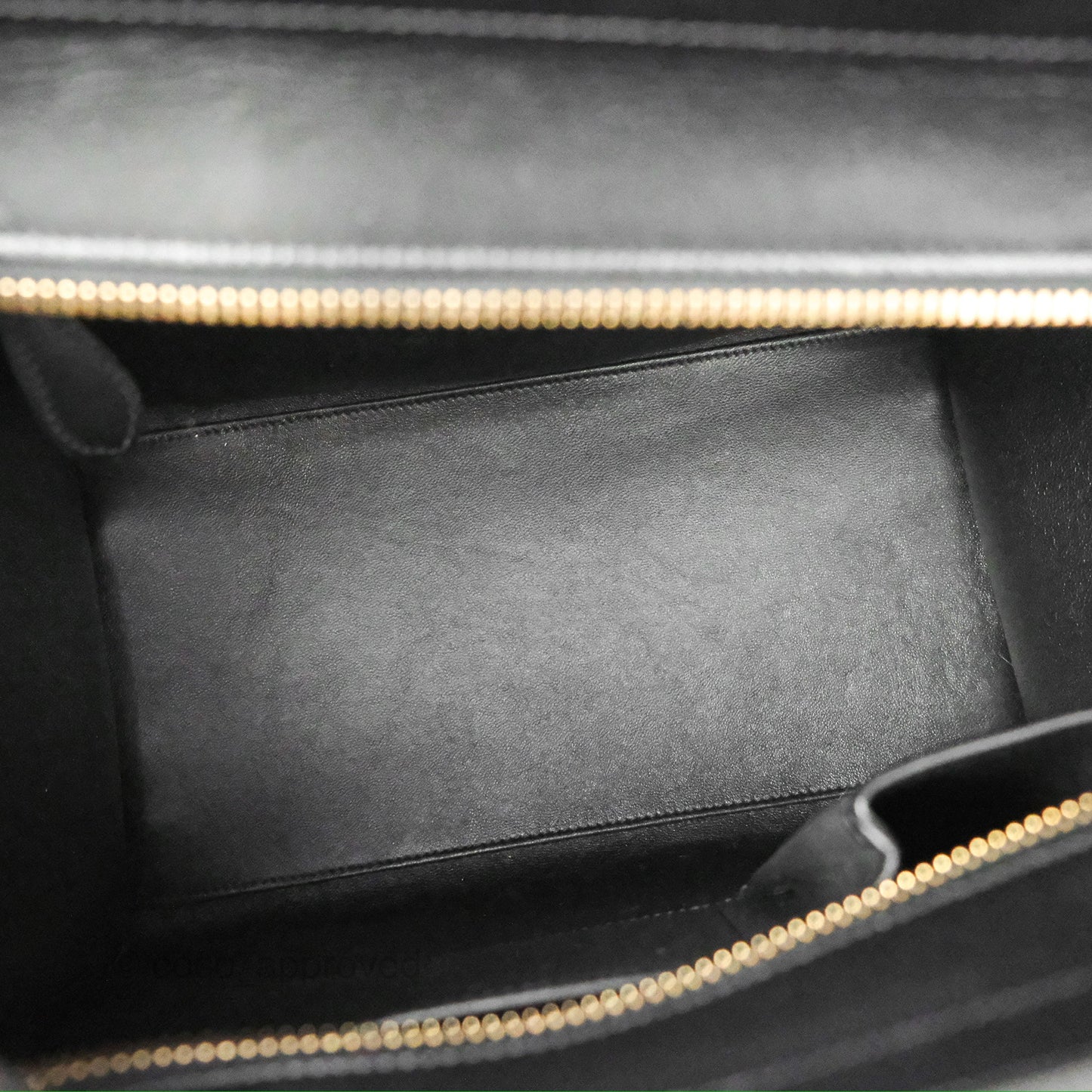 Celine Mini Luggage Bag Black/Brown/Ivory Calfskin
