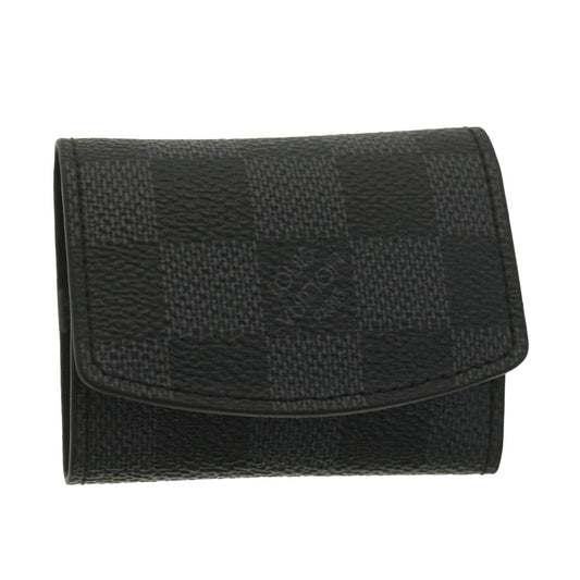 LOUIS VUITTON Damier Graphite Cuff Case Cuffs Padlock Key Type Ag925 38473