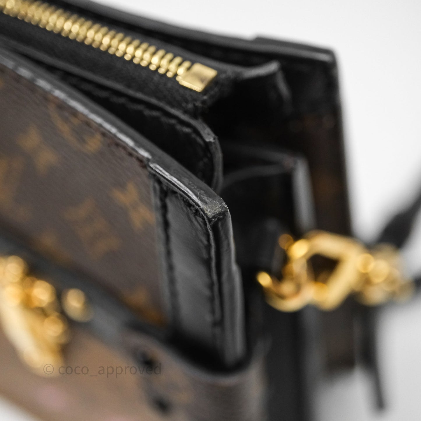 Louis Vuitton Monogram Reverse Trunk Clutch Bag
