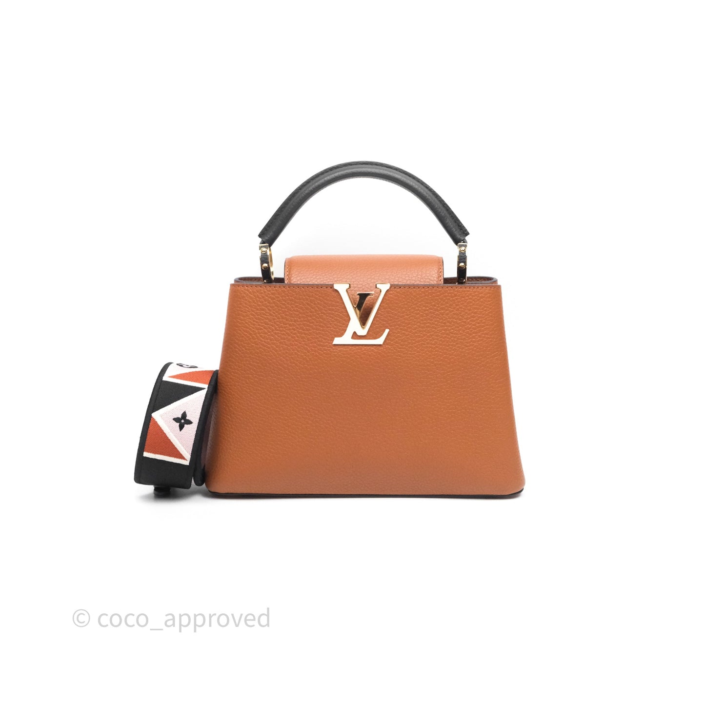 Louis Vuitton Taurillon Capucines BB Tan Gold Hardware