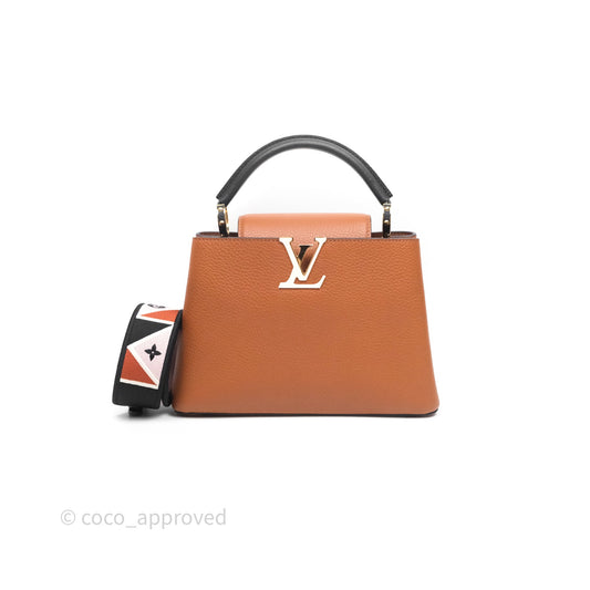 Louis Vuitton Taurillon Capucines BB Tan Gold Hardware