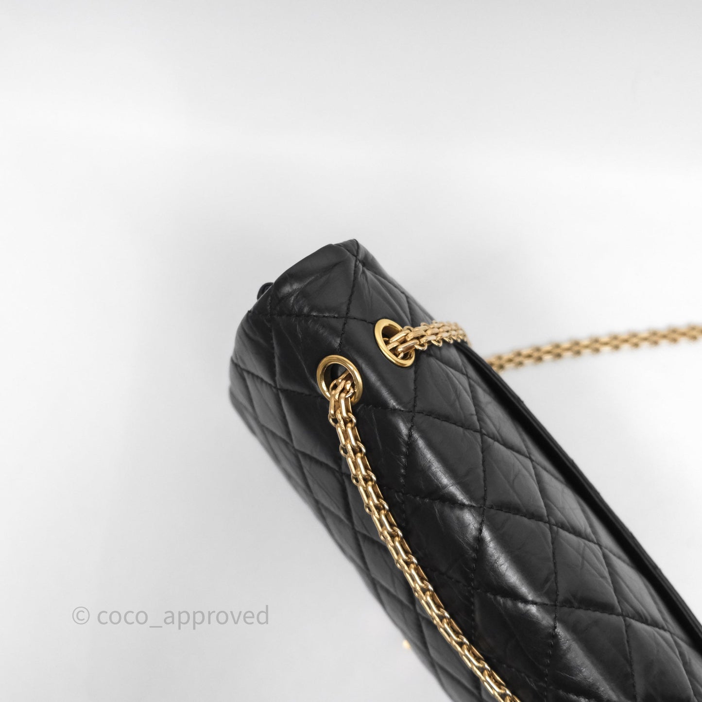 Chanel Reissue Quilted Aged Calfskin Black Aged Gold Hardware 227