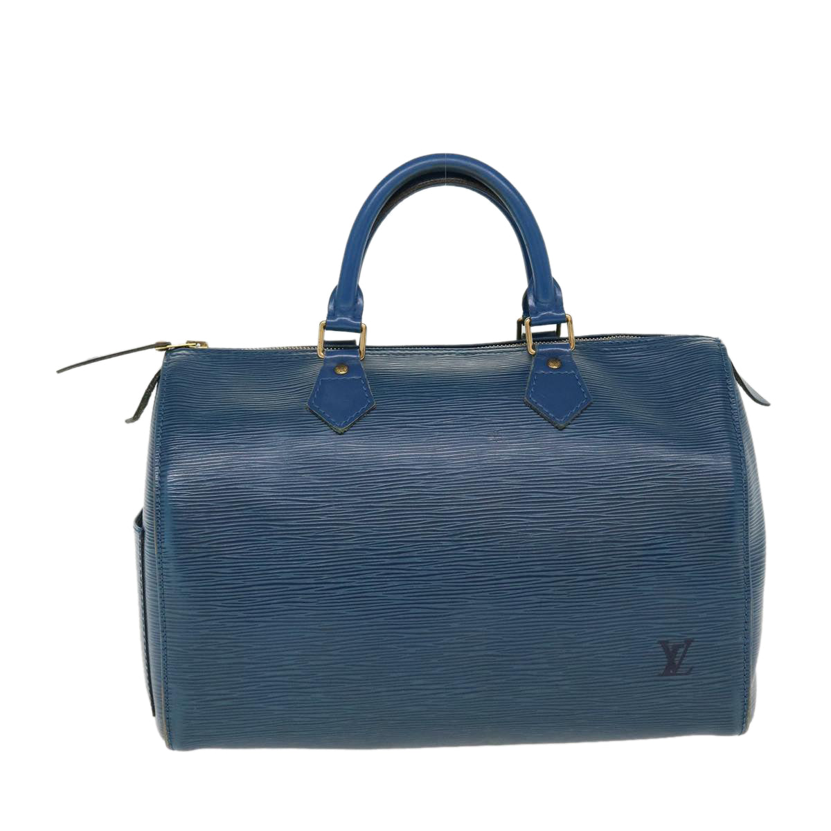 LOUIS VUITTON Epi Speedy 30 Hand Bag Toledo Blue M43005 LV 38527