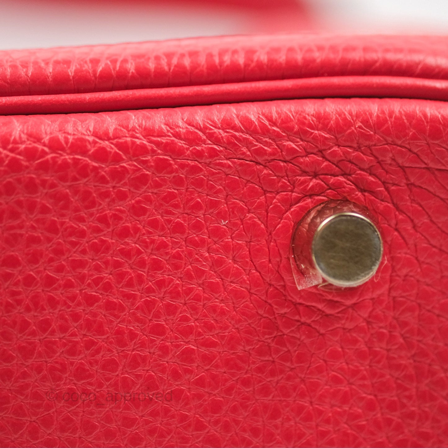 Hermès Lindy 26 Rouge Tomate Clemence Gold Hardware