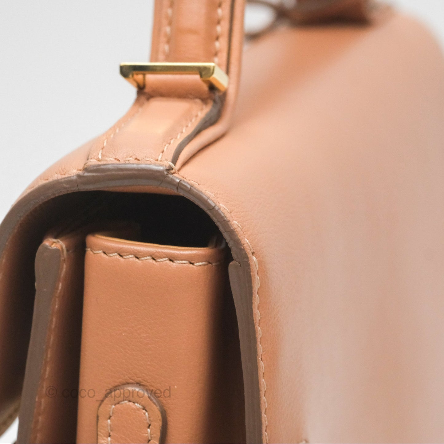 Delvaux Tempête Mini Beige Supple Calfskin Gold Hardware