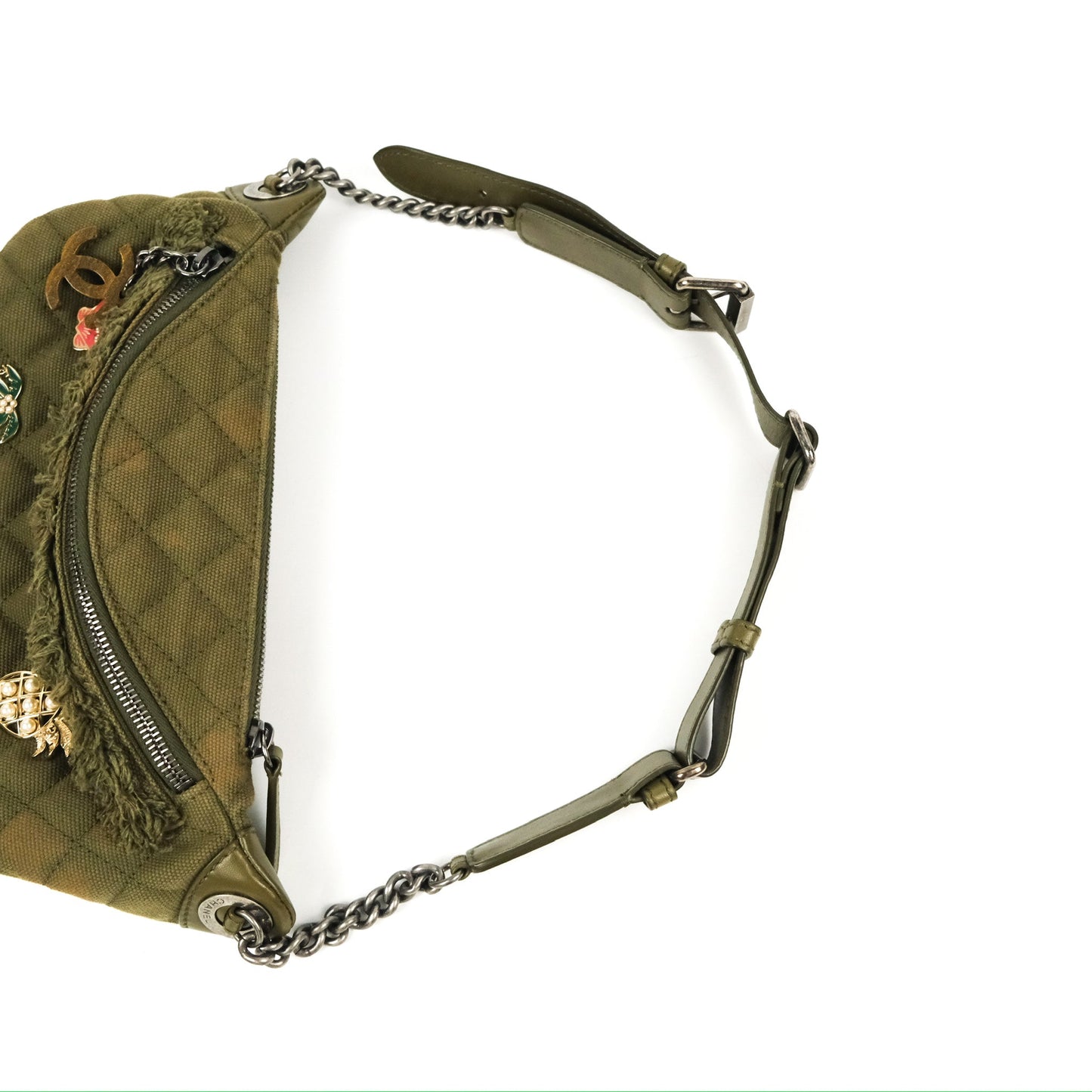 Chanel Coco Cuba Charms Waist Bag Khaki 17C