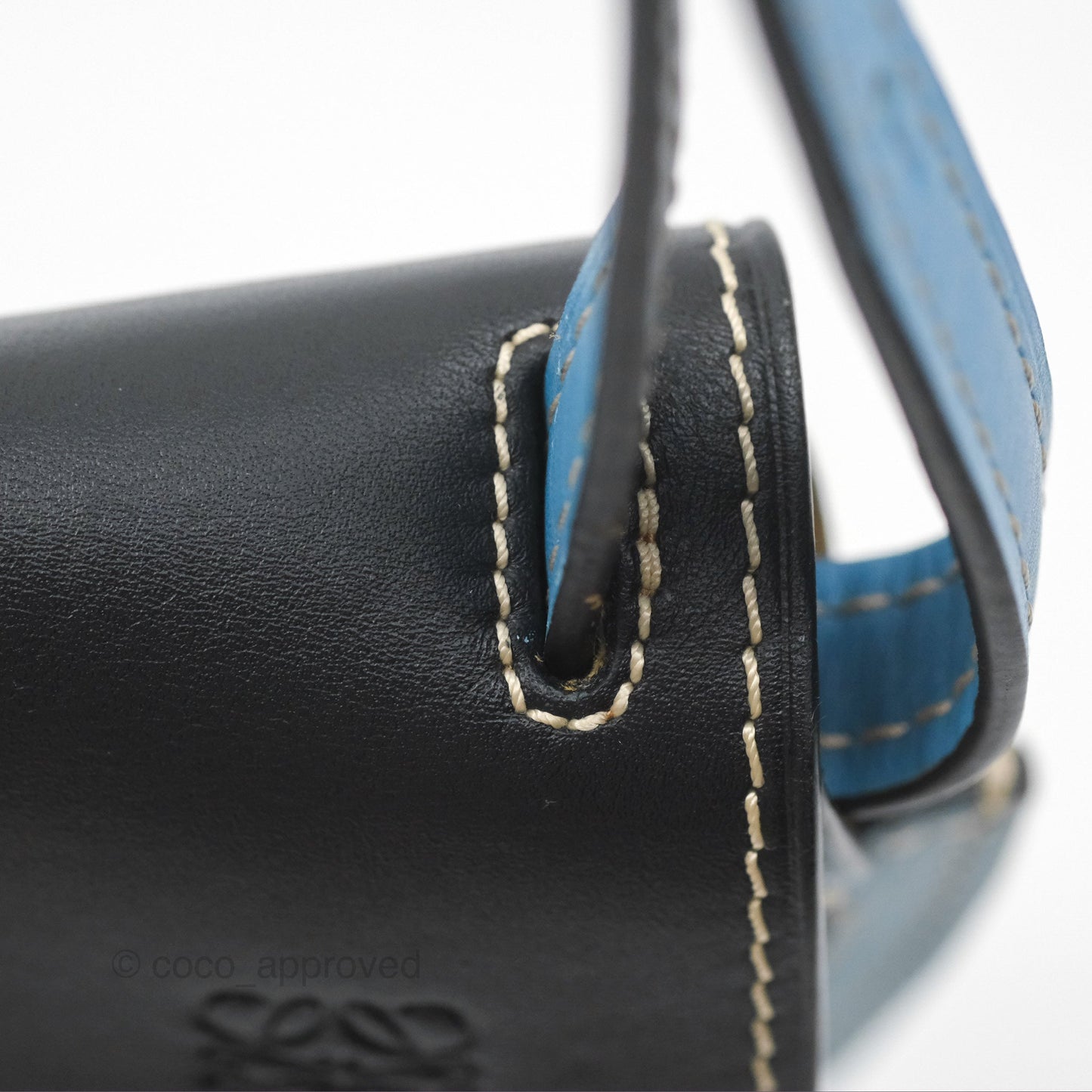 Loewe Small Gate Bag Smooth Calfskin in Black and Blue