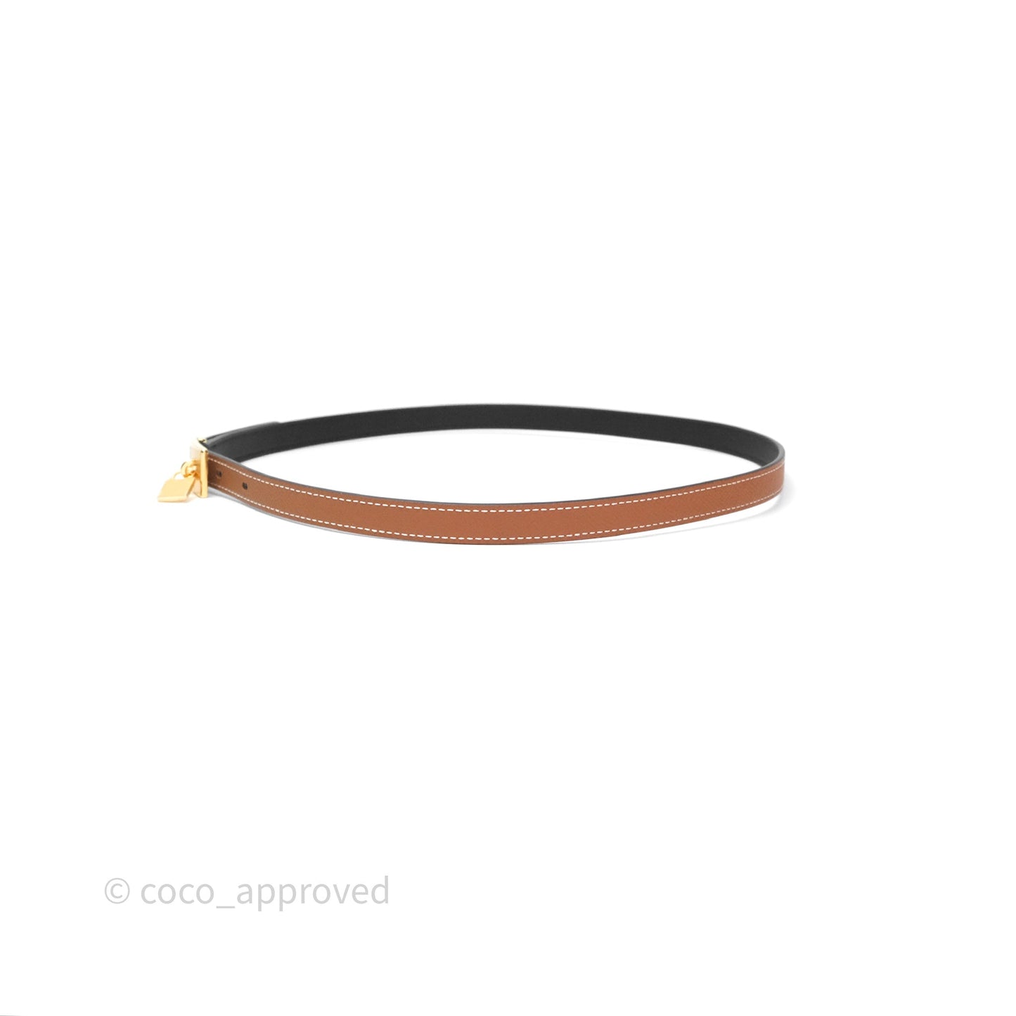 Hermès Swift/Epsom Lucky 15 Belt Gold Hardware
