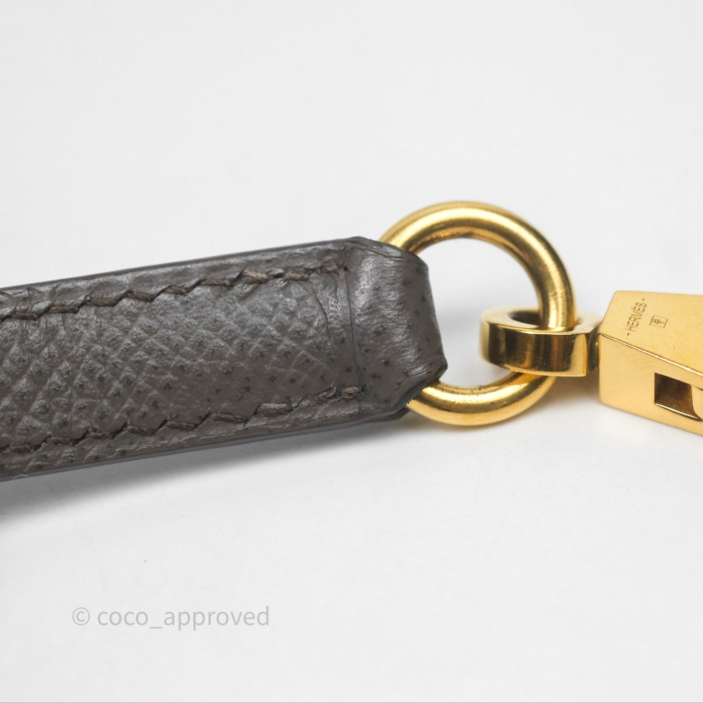 Hermès Bolide 27 Etain 8F Epsom Gold Hardware