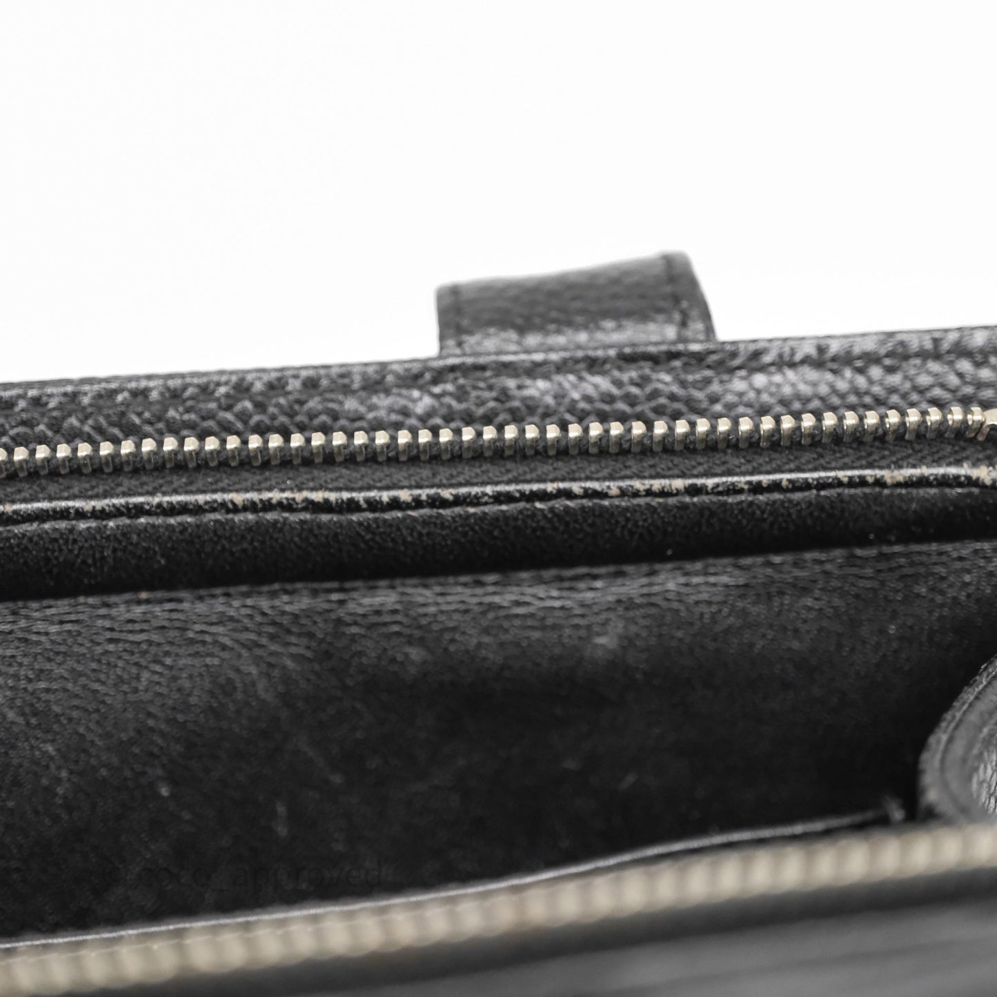 Chanel Vintage Tote Bag Black Caviar Silver Hardware