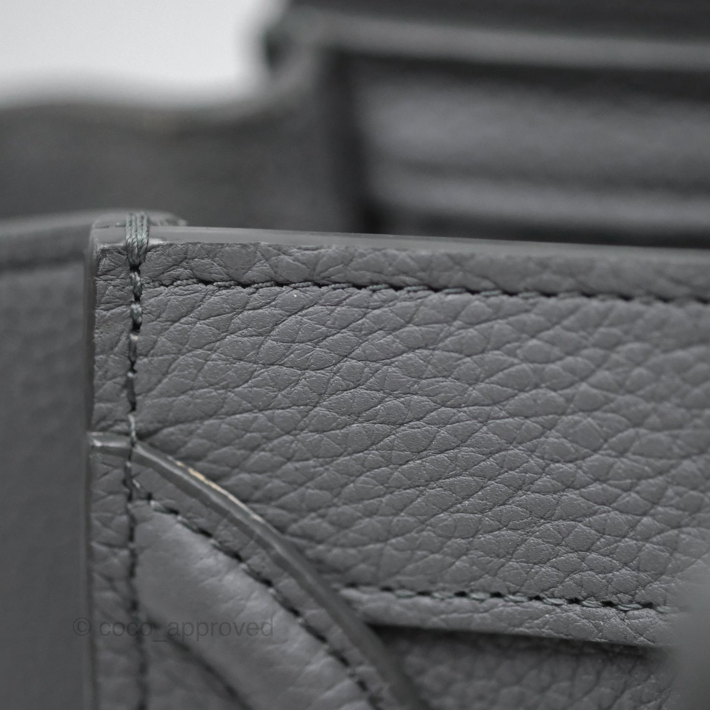 Celine Nano Luggage Bag Grey Drummed Calfskin