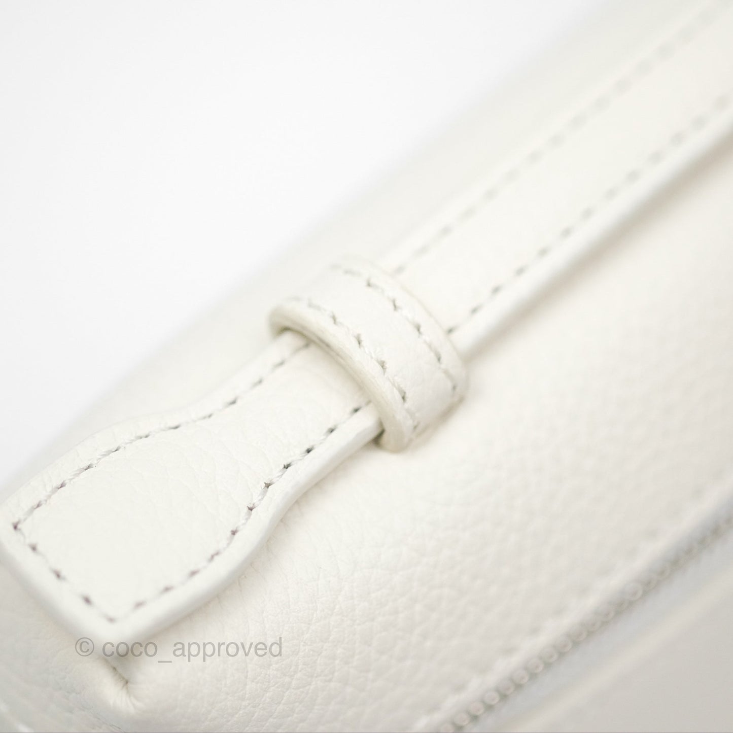 Loro Piana Extra Pocket L19 White Grained Calfskin