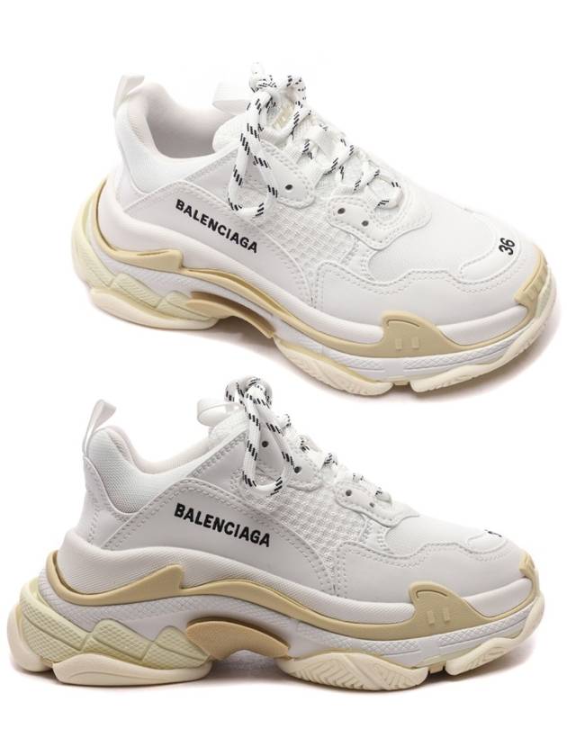 Luxury Balenciaga Triple S Low-Top Sneakers White