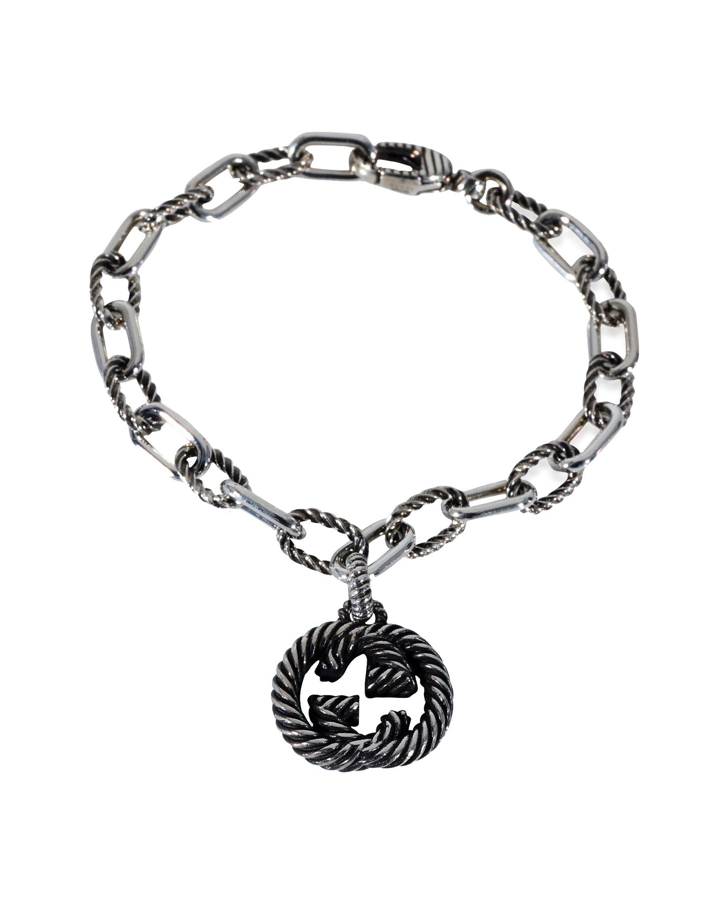 Luxury Gucci Trending 2025 Twisted G Bracelet in  Sterling Silver