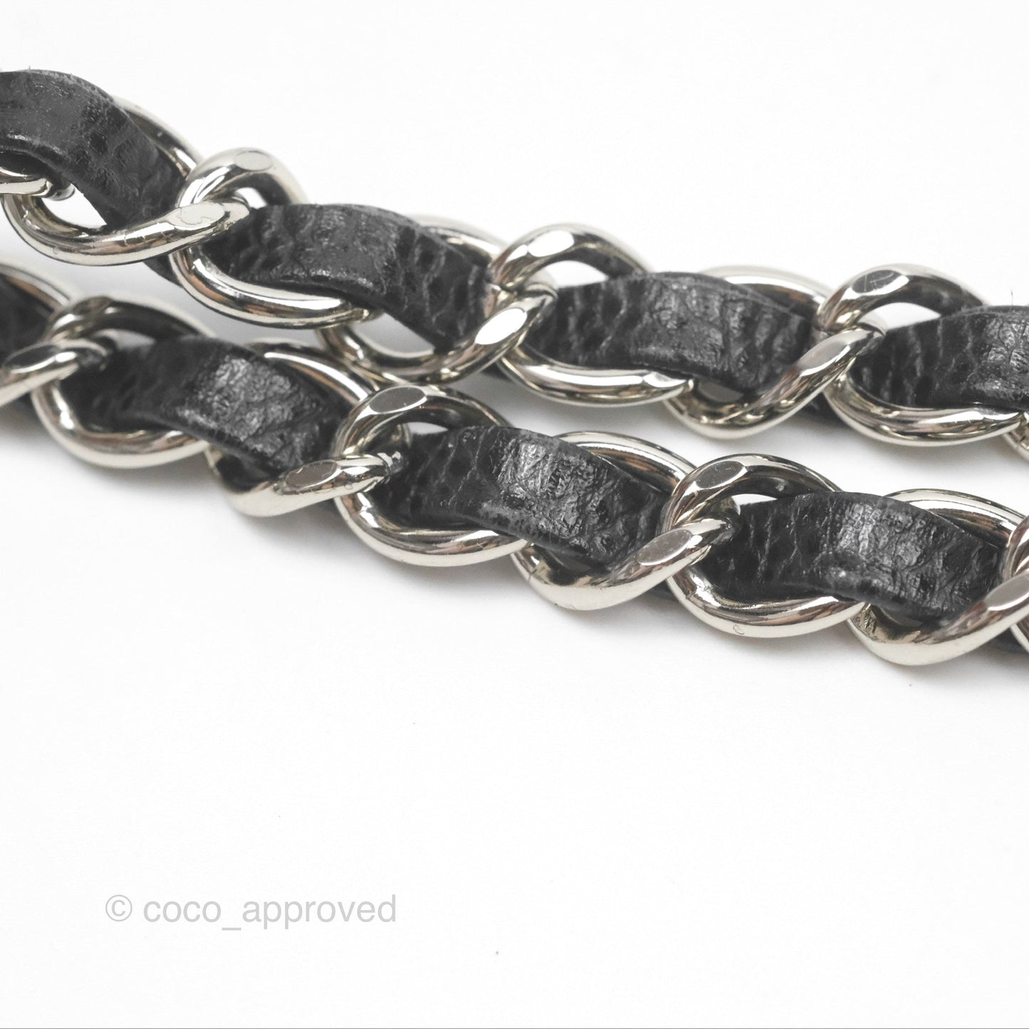 Chanel Mini Square Flap Quilted Black Caviar Silver Hardware
