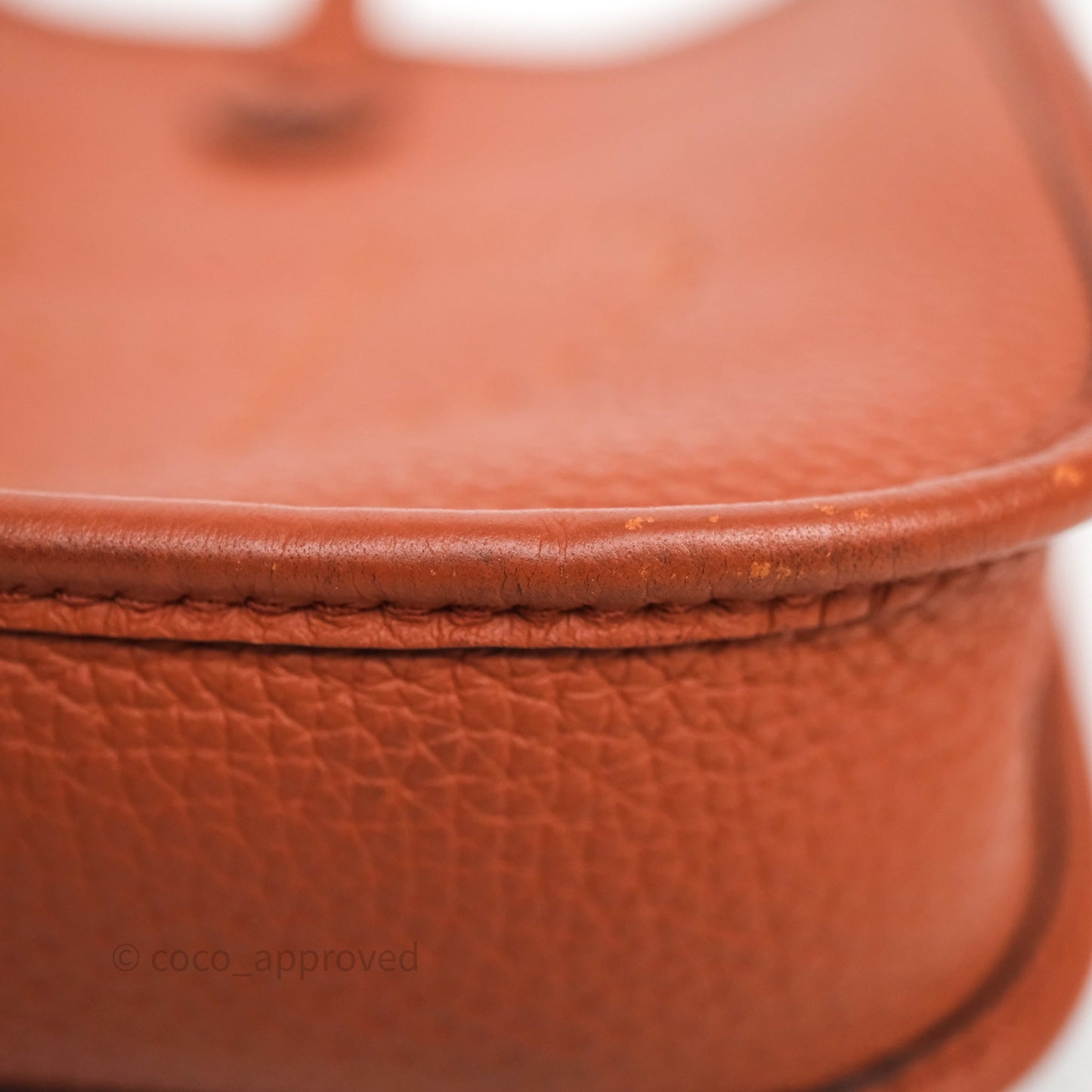 Hermès Mini Evelyne 16 Brick Clemence Gold Hardware