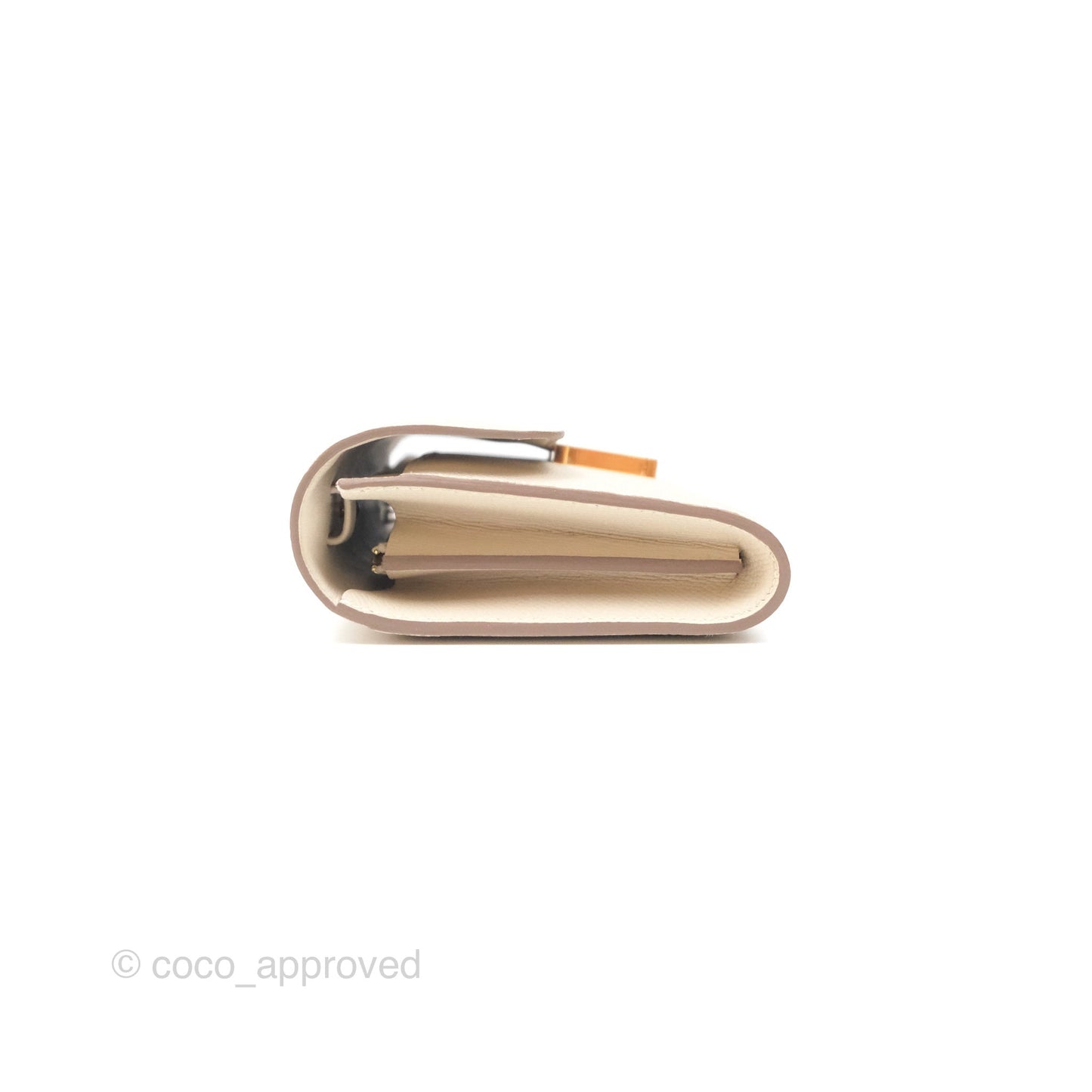 Hermès Constance Long To Go Wallet Craie 10 Epsom Gold Hardware