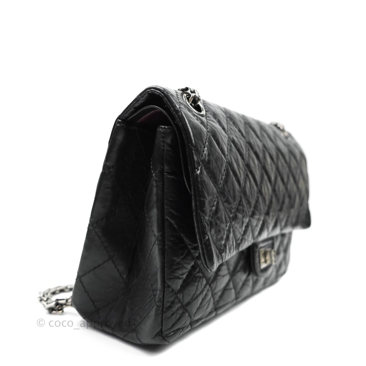 Chanel Reissue Quilted Aged Calfskin Black Ruthenium Hardware 226