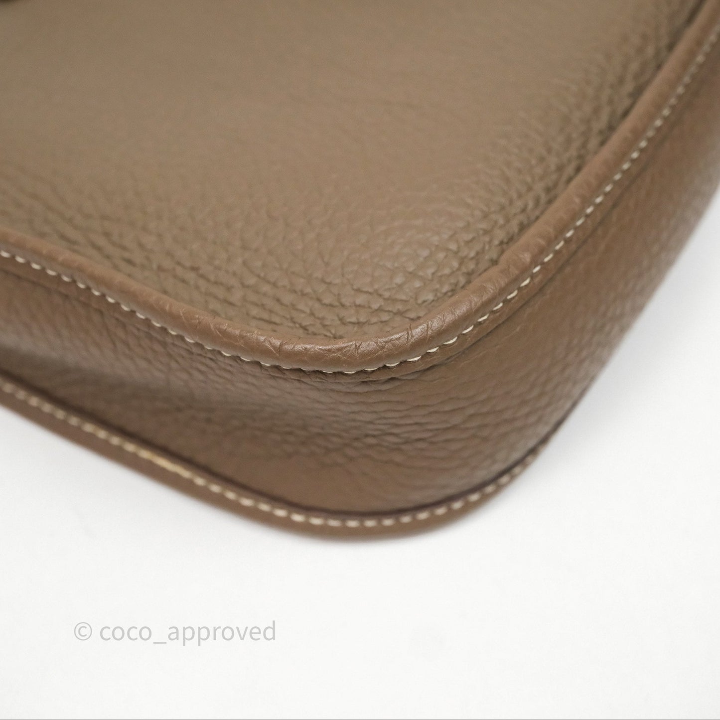 Hermès Mini Evelyne 16 Etoupe Clemence Palladium Hardware
