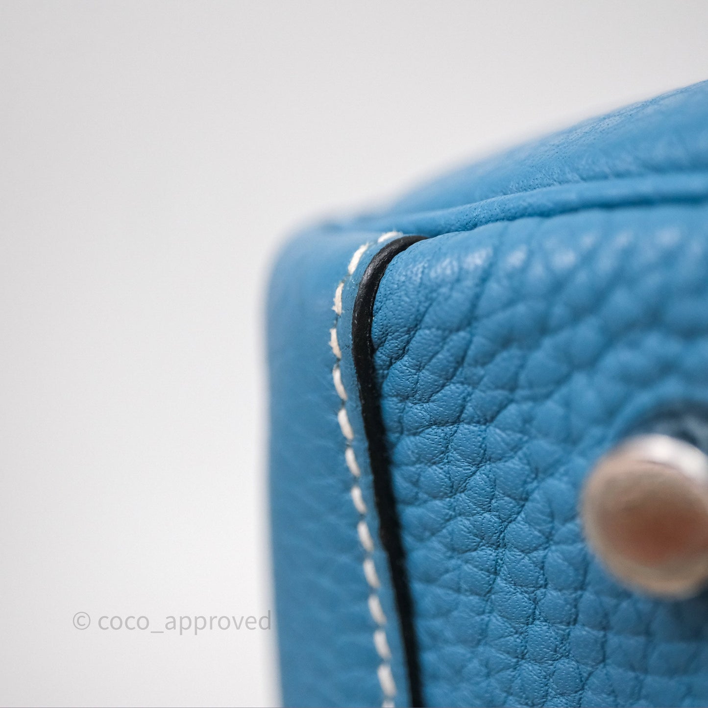 Hermès Lindy 30 Bleu Jean 75 Clemence Palladium Hardware