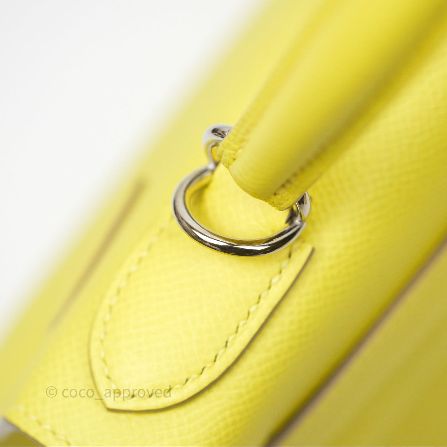 Hermès Kelly 28 Lime 9R Epsom Palladium Hardware