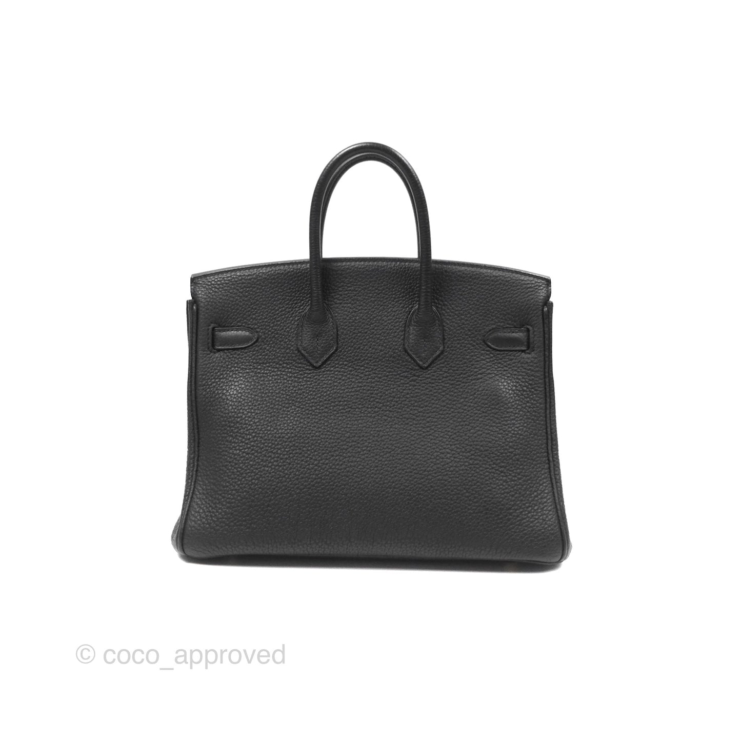 Hermès Retourne Birkin 25 Noir Togo Gold Hardware