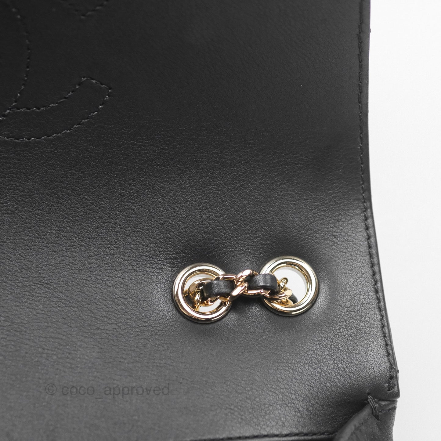Chanel Small Statement Chevron Flap Bag Black Gold Hardware