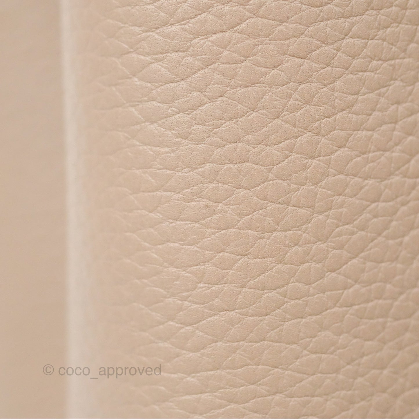Louis Vuitton Taurillon Capucines BB Galet