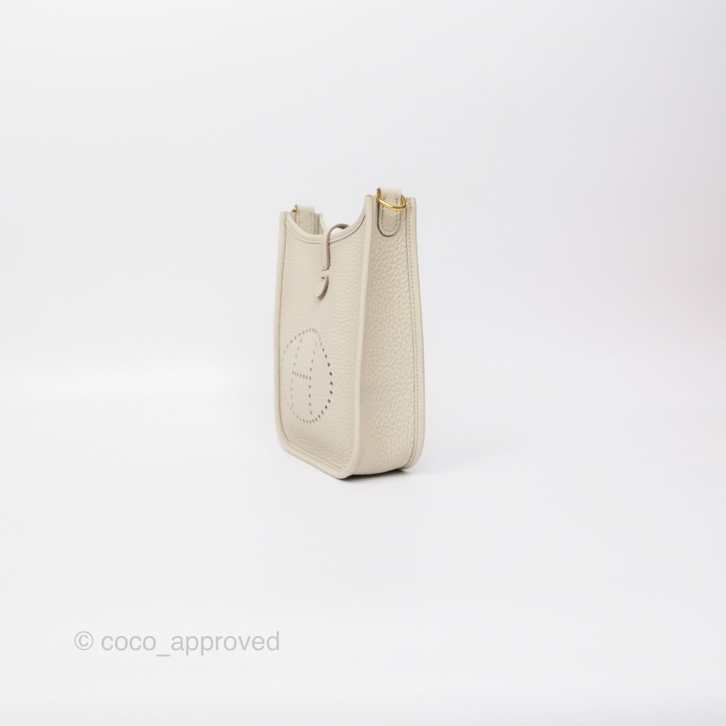 Hermès Mini Evelyne 16 Beton 8L Clemence Gold Hardware