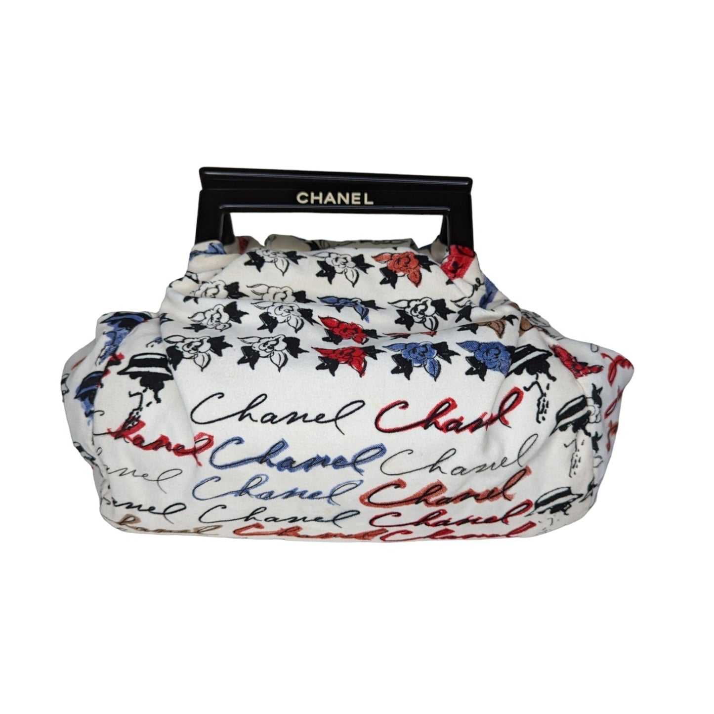 Luxury Chanel bag Vintage Velour Camellia Handle Bag