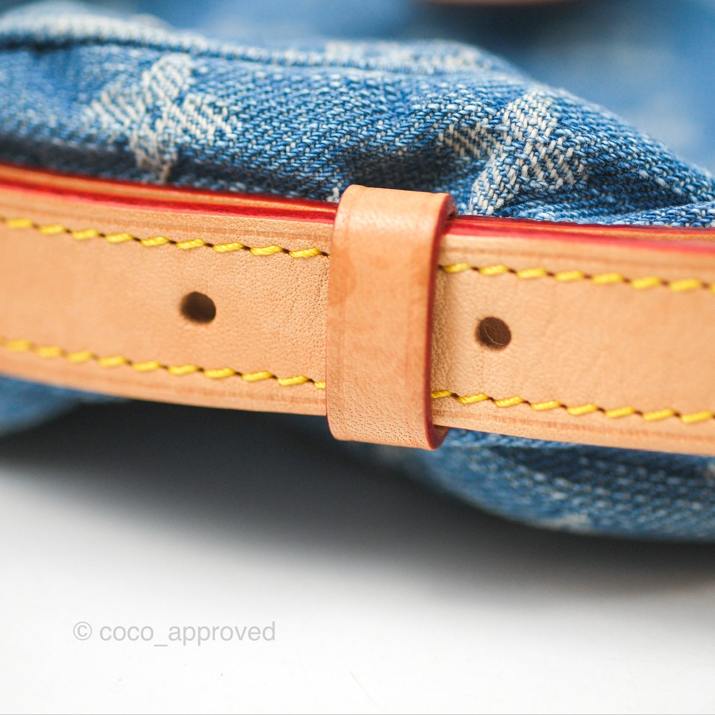 Louis Vuitton Croissant MM Denim Blue Monogram