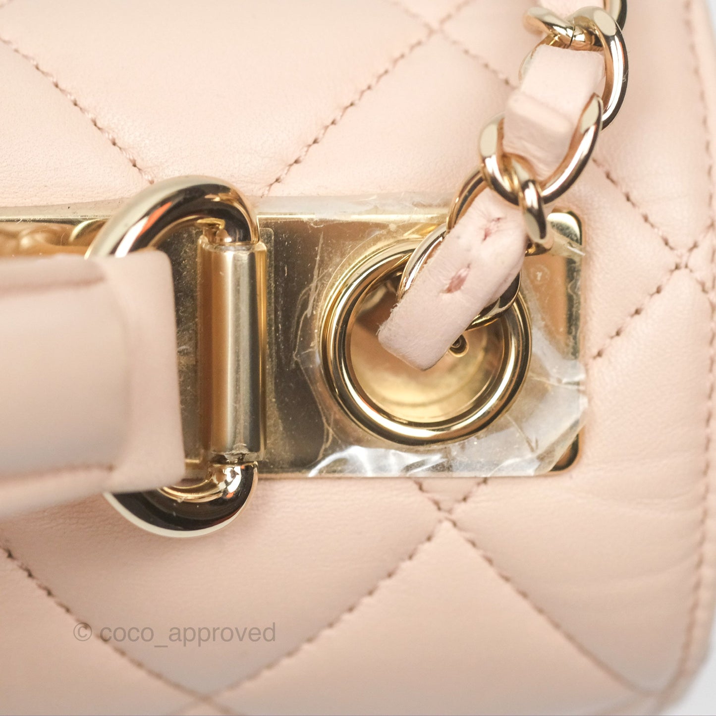 Chanel Trendy CC Small Beige Lambskin Gold Hardware