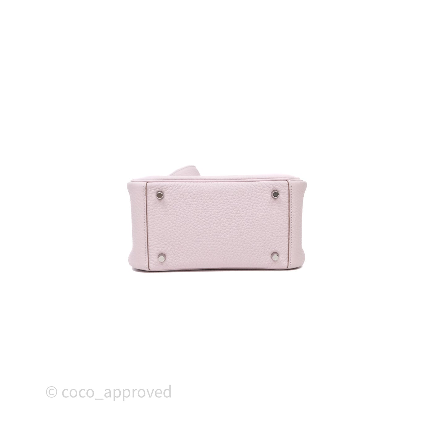 Hermès Mini Lindy 20 Mauve Pâle 09 Clemence Palladium Hardware