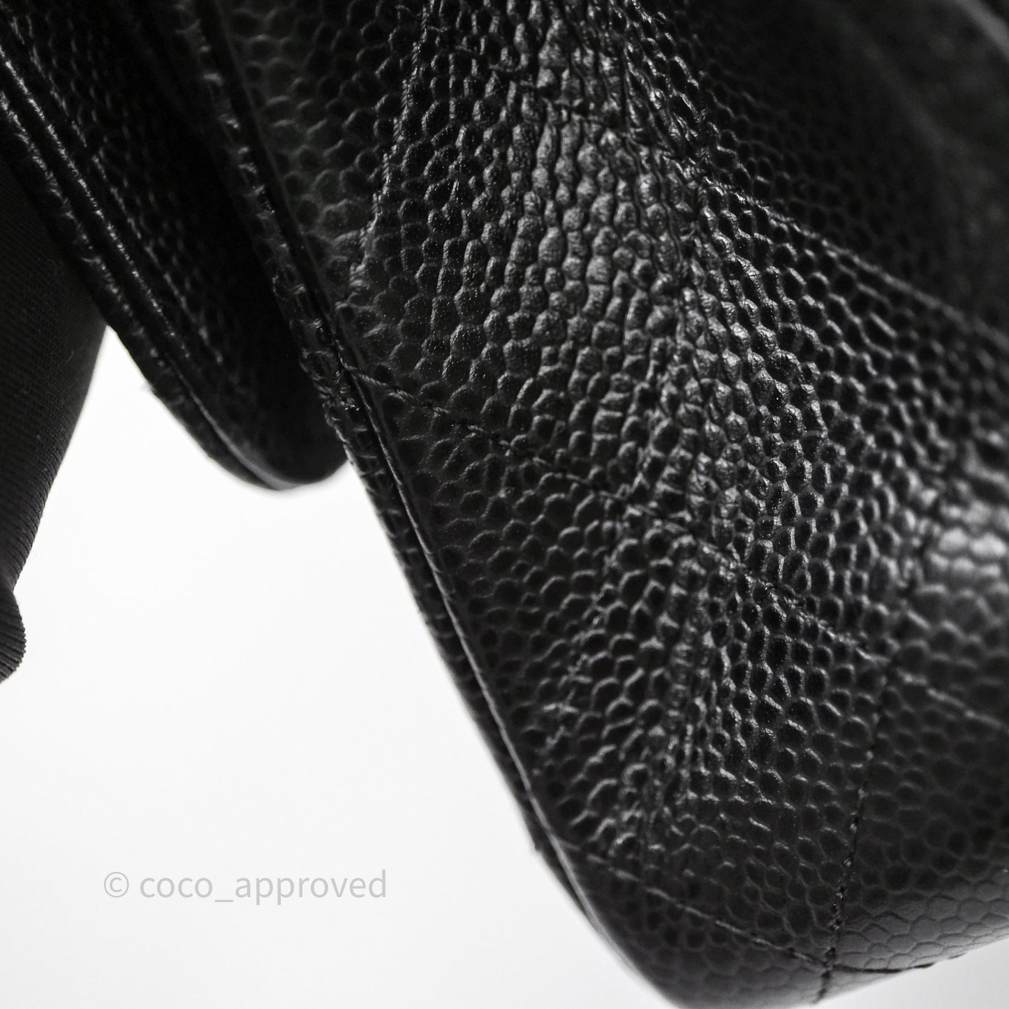 Chanel Classic M/L Medium Flap Quilted Black Caviar Gold Hardware
