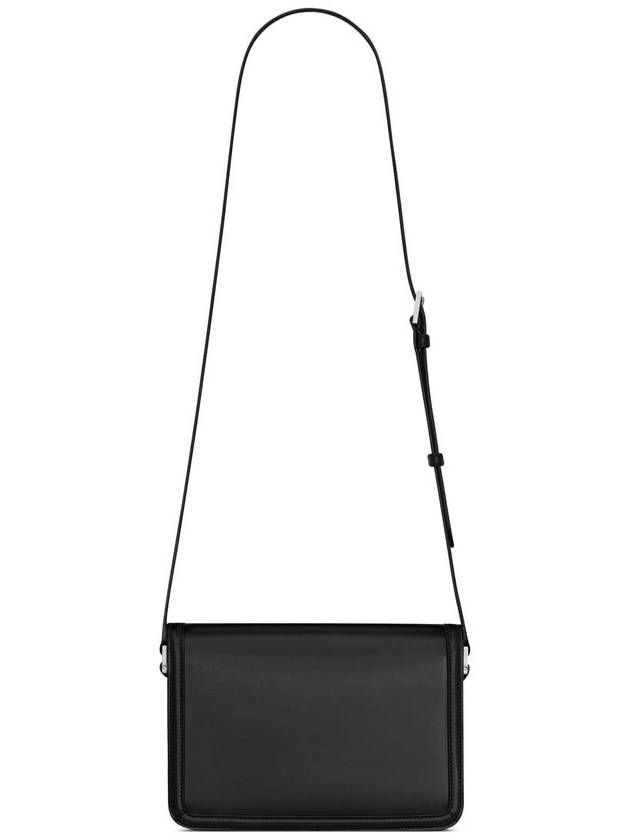 Luxury Saint Laurent Men's Solferino Medium Satchel Cross Bag Black