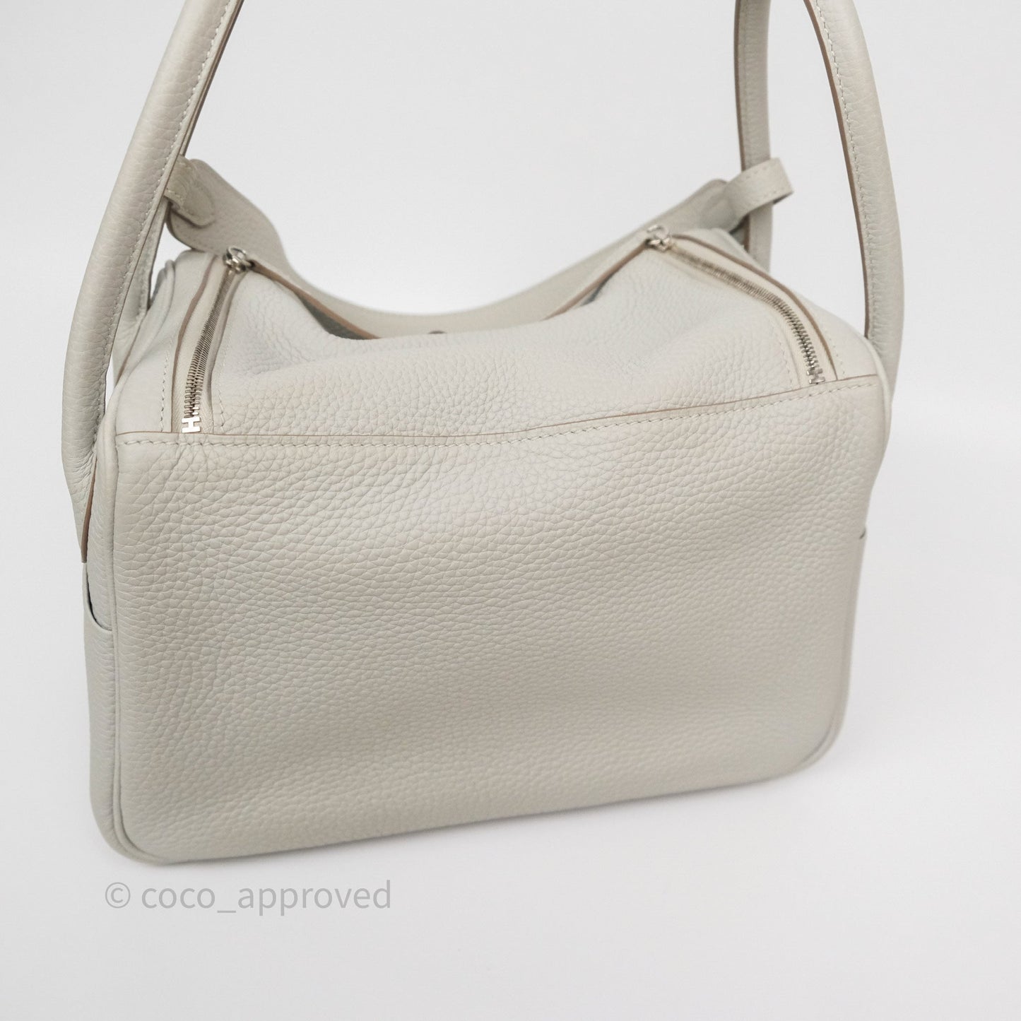 Hermès Lindy 26 Gris Perle 80 Clemence Palladium Hardware