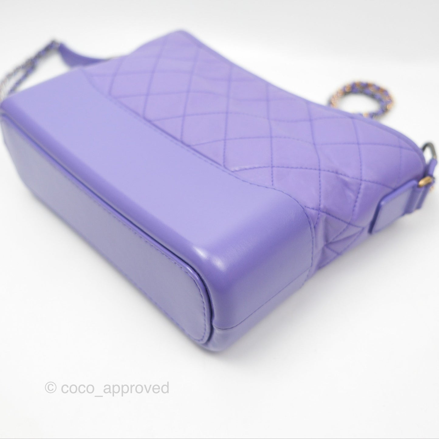 Chanel New Medium Gabrielle Purple Aged Calfskin
