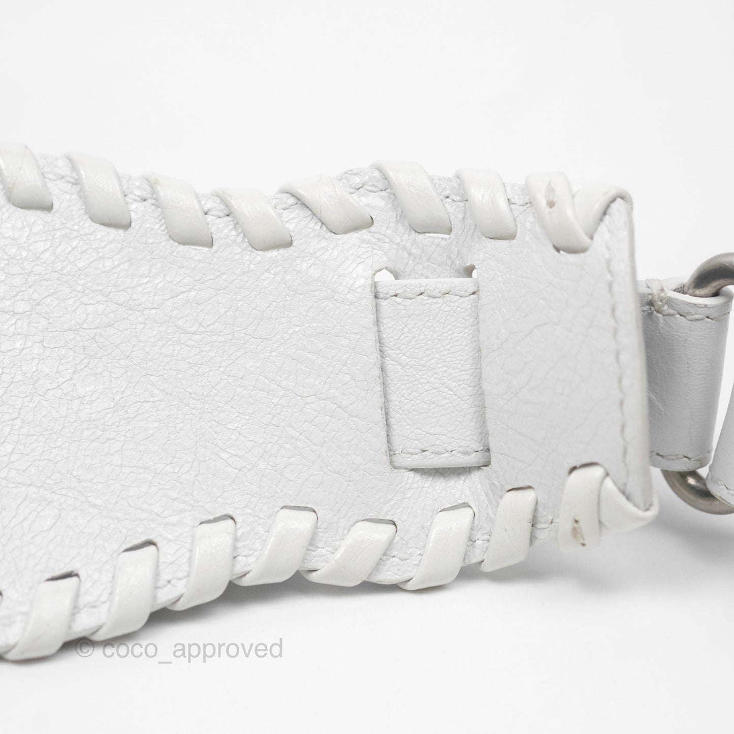 Balenciaga XS Graffiti Le Cagole Shoulder Bag White Black