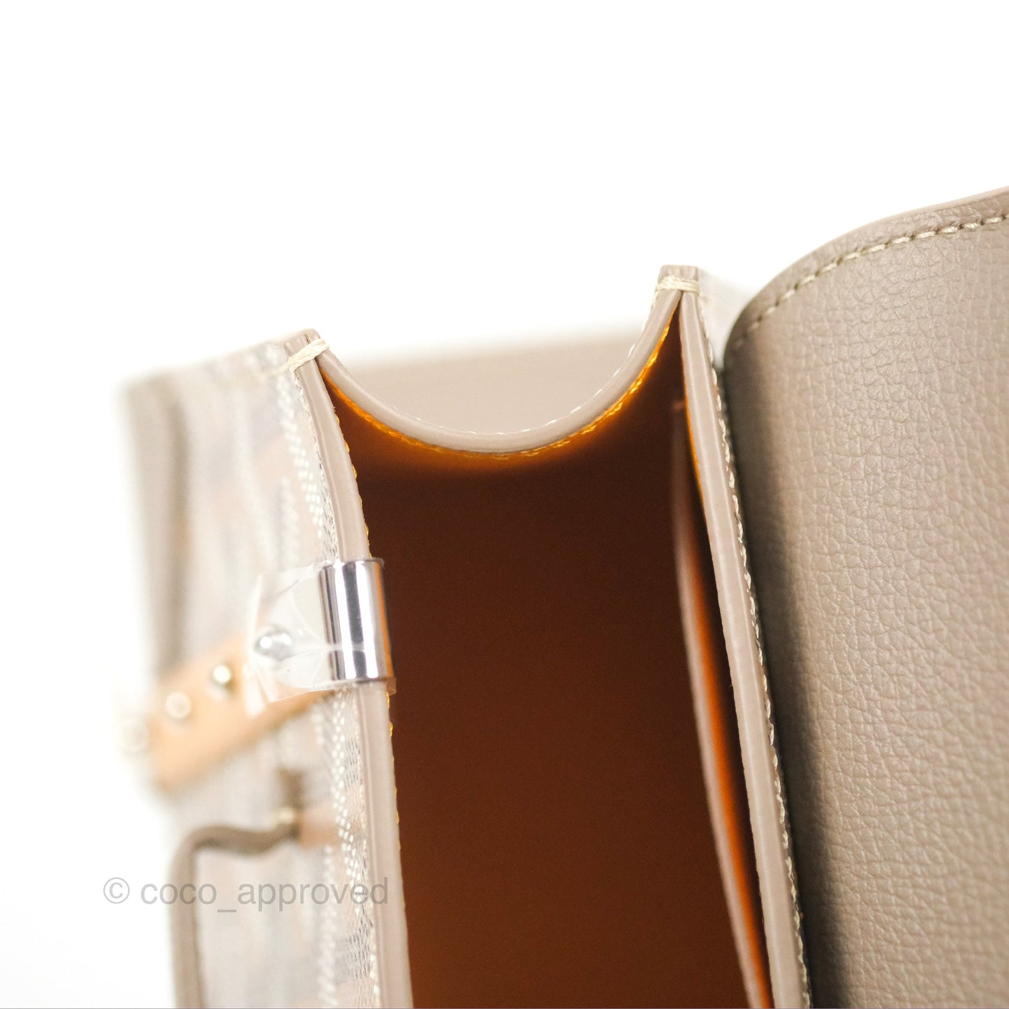 Goyard Saïgon Structuré Nano Bag Grege Silver Hardware