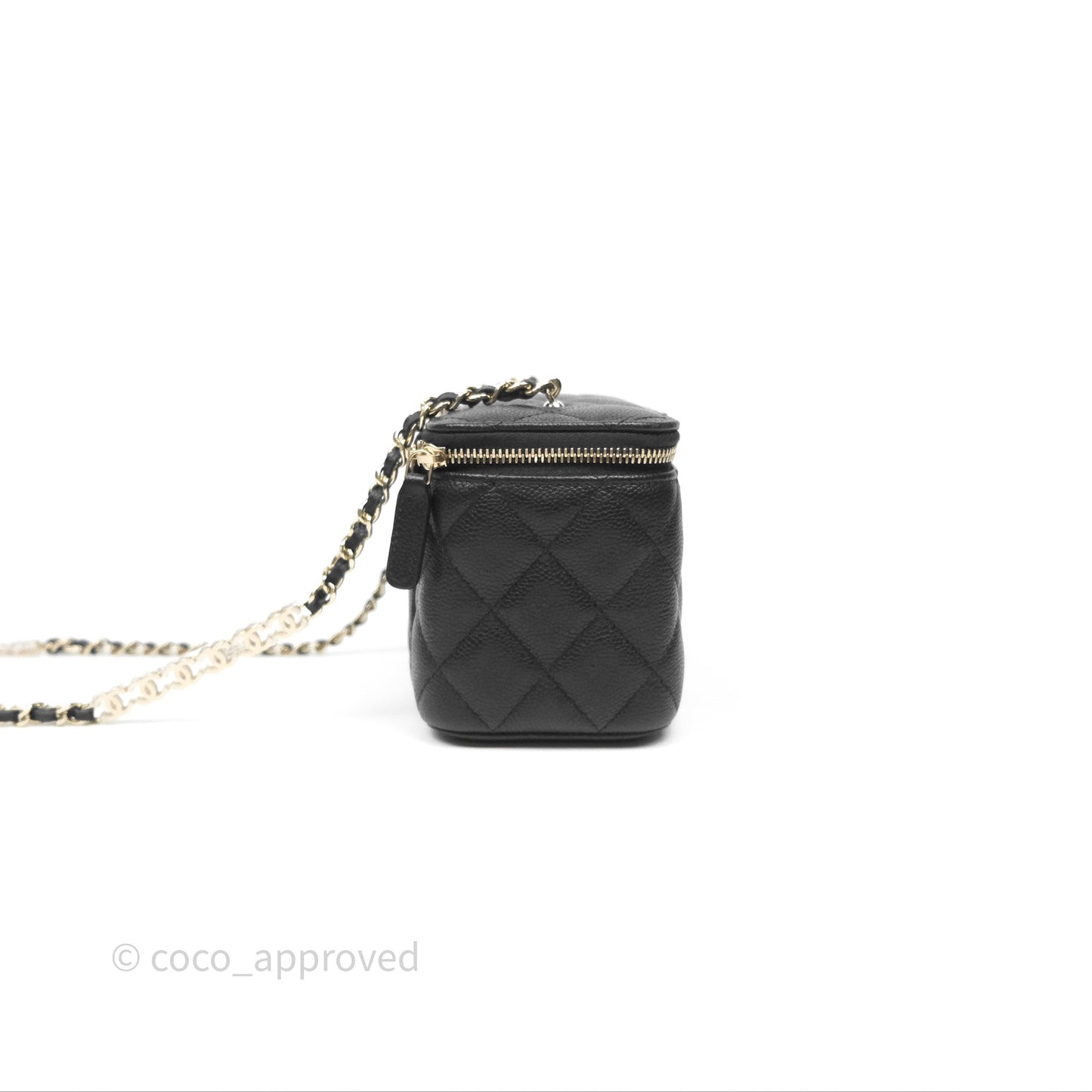 Chanel Classic Vanity with CC Logo Chain Caviar Gold Hardware