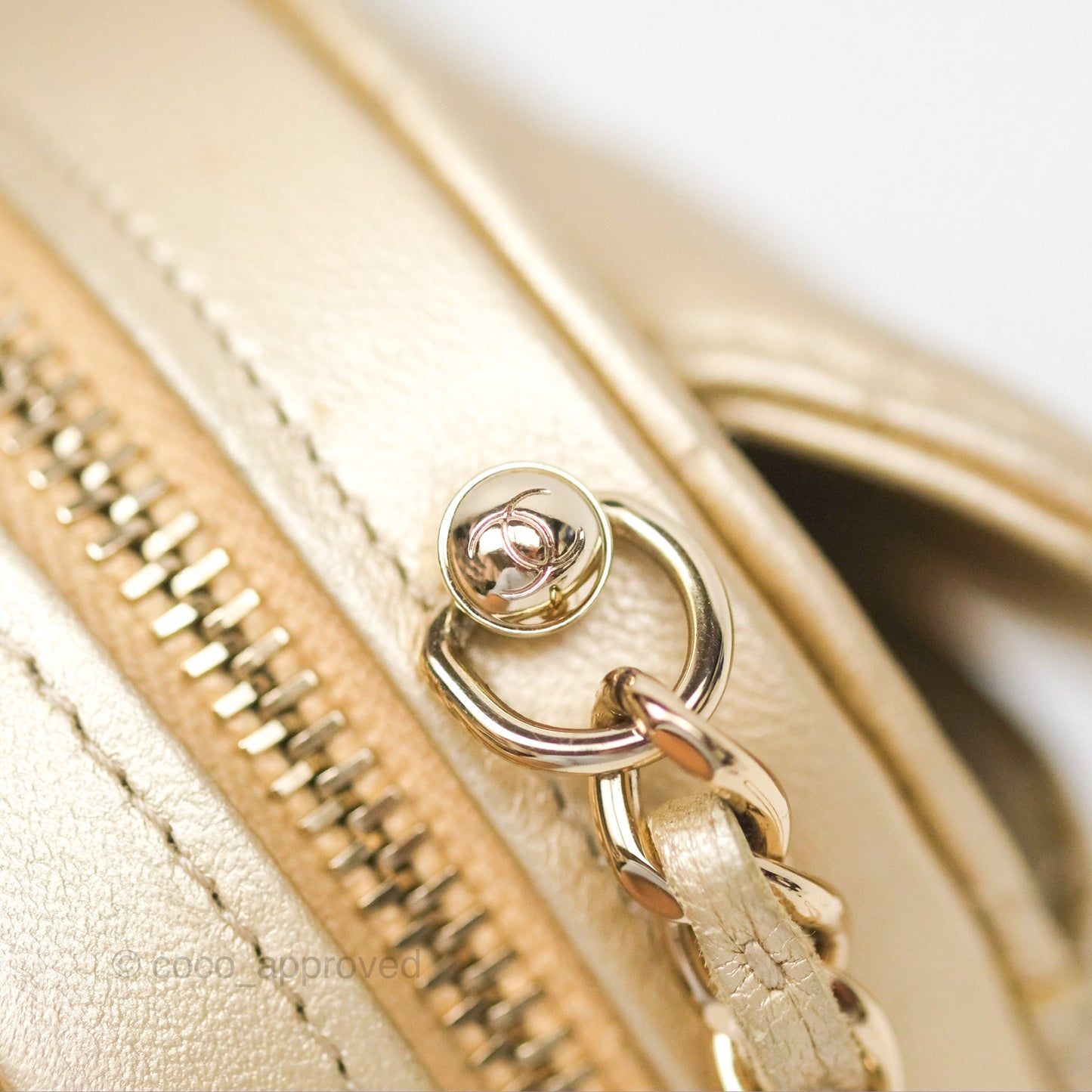 Chanel Small Heart Bag Gold Lambskin Gold Hardware 22S