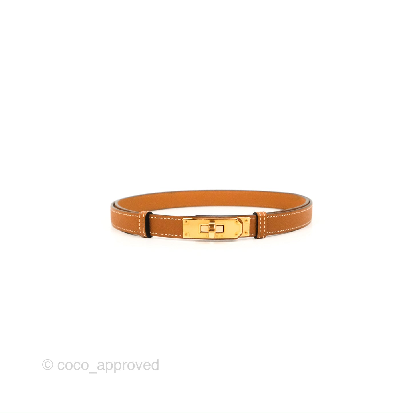 Hermès Kelly Buckle Belt Gold Epsom Gold Hardware