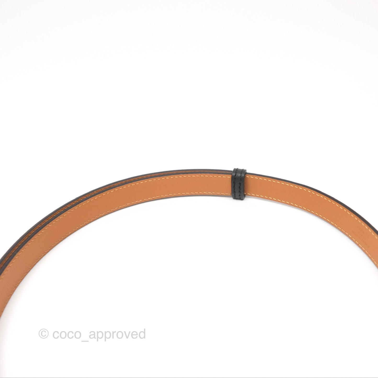 Hermès Kelly Belt Black Epsom Rose Gold Hardware
