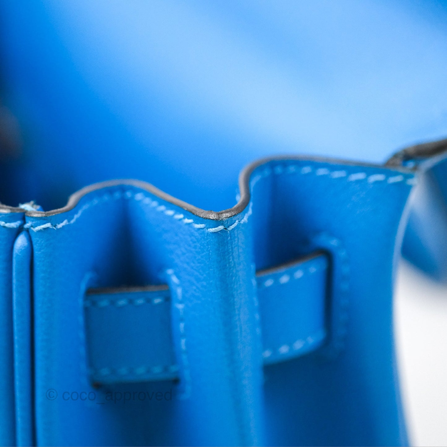 Hermès Retourne Kelly 28 Blue Evercolor Gold Hardware