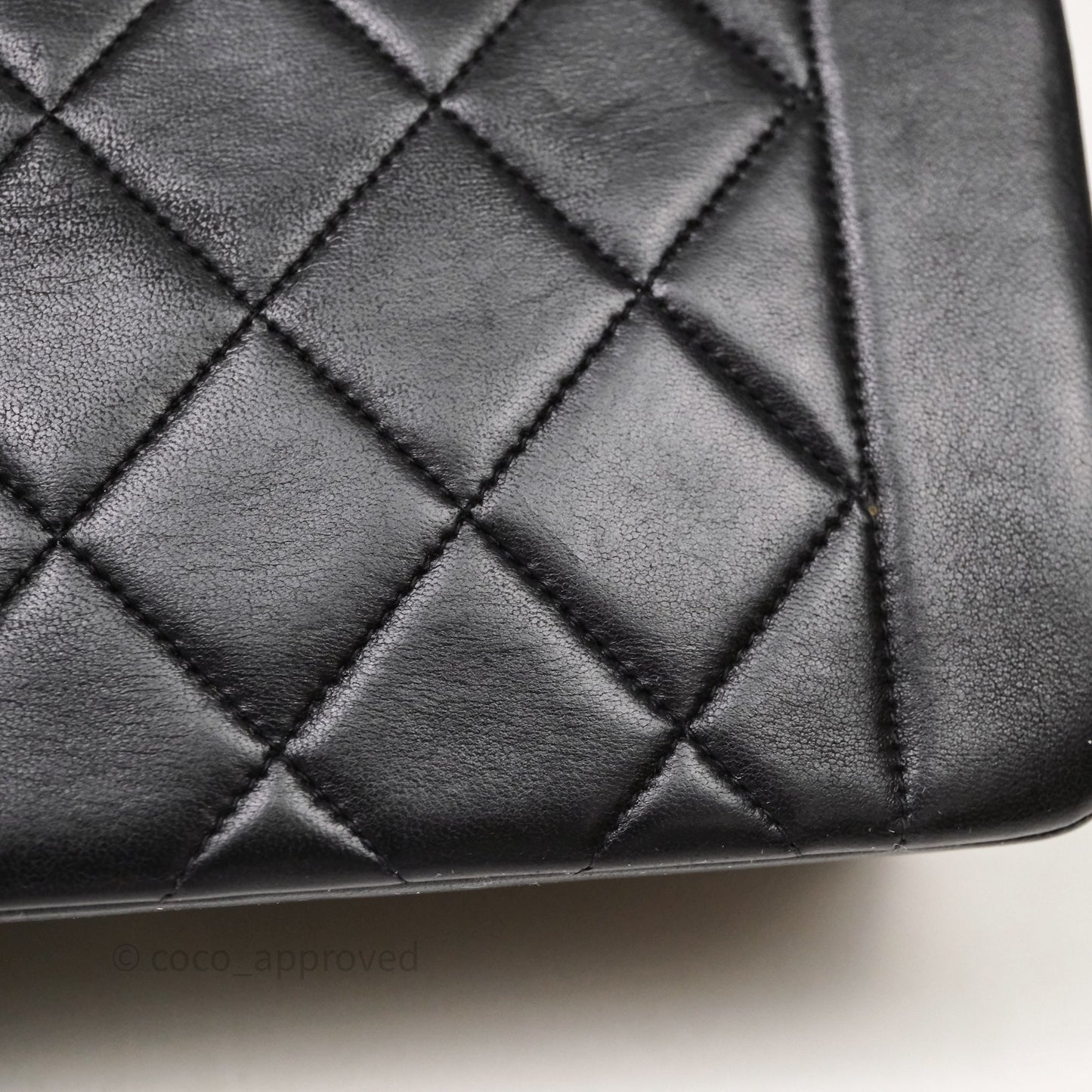Chanel Vintage Small Classic Diana Flap Bag Black Lambskin 24K Gold Hardware