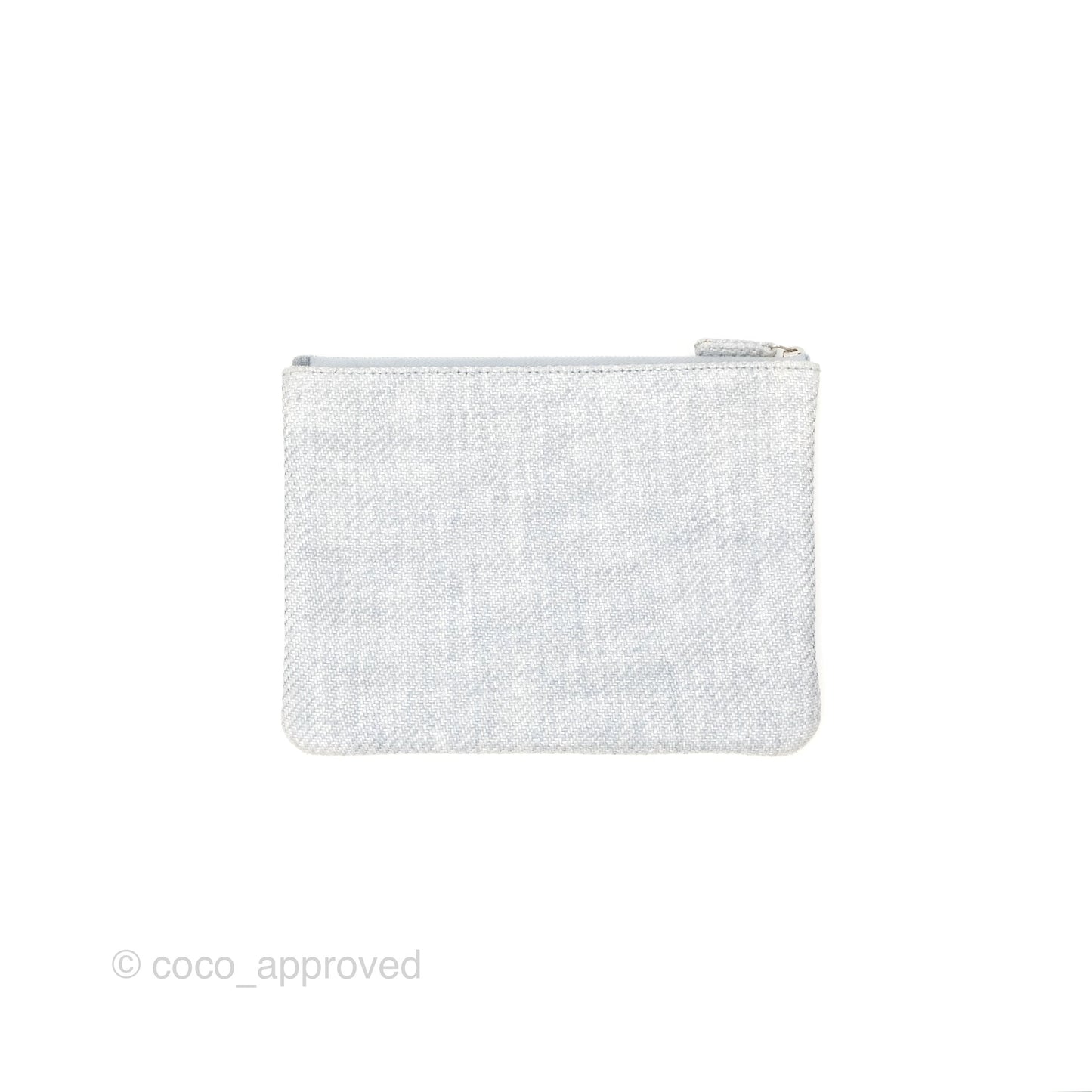 Chanel Deauville Clutch Light Blue Raffia