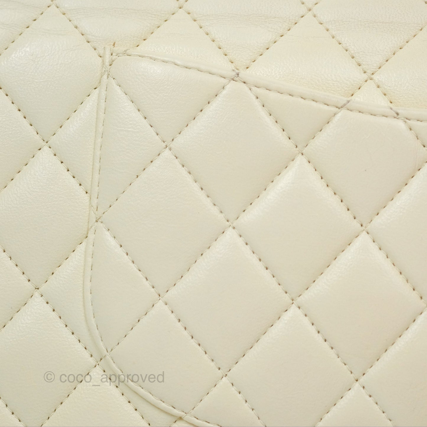 Chanel Medium Classic Flap Quilted Pale Yellow Lambskin Gold Hardware