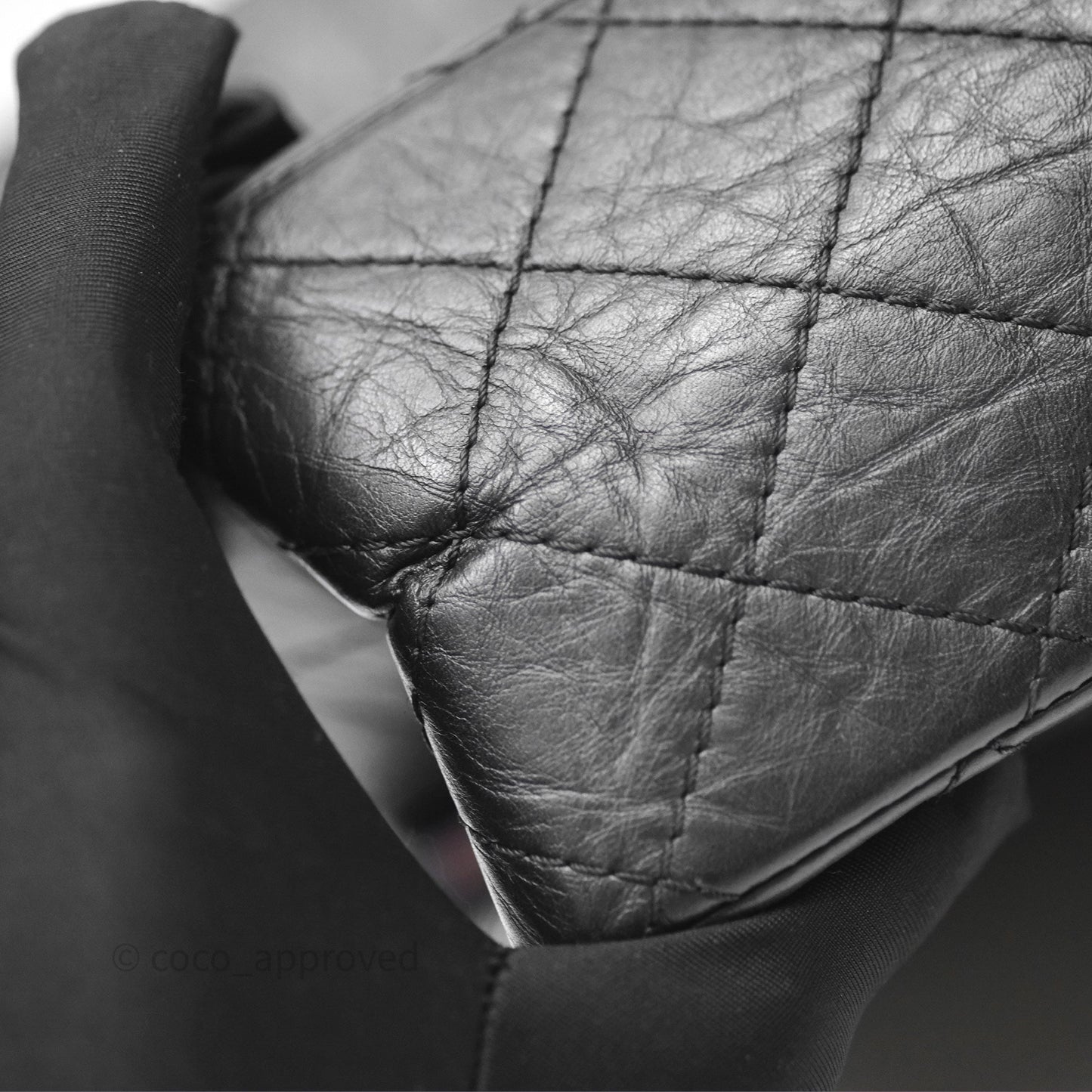 Chanel Quilted Reissue 226 Aged Calfskin Black Ruthenium Hardware