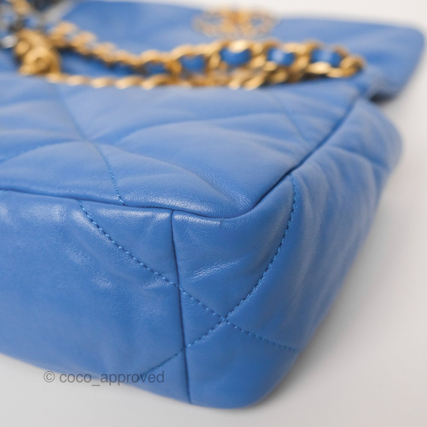 Chanel 19 Small Blue Mixed Hardware