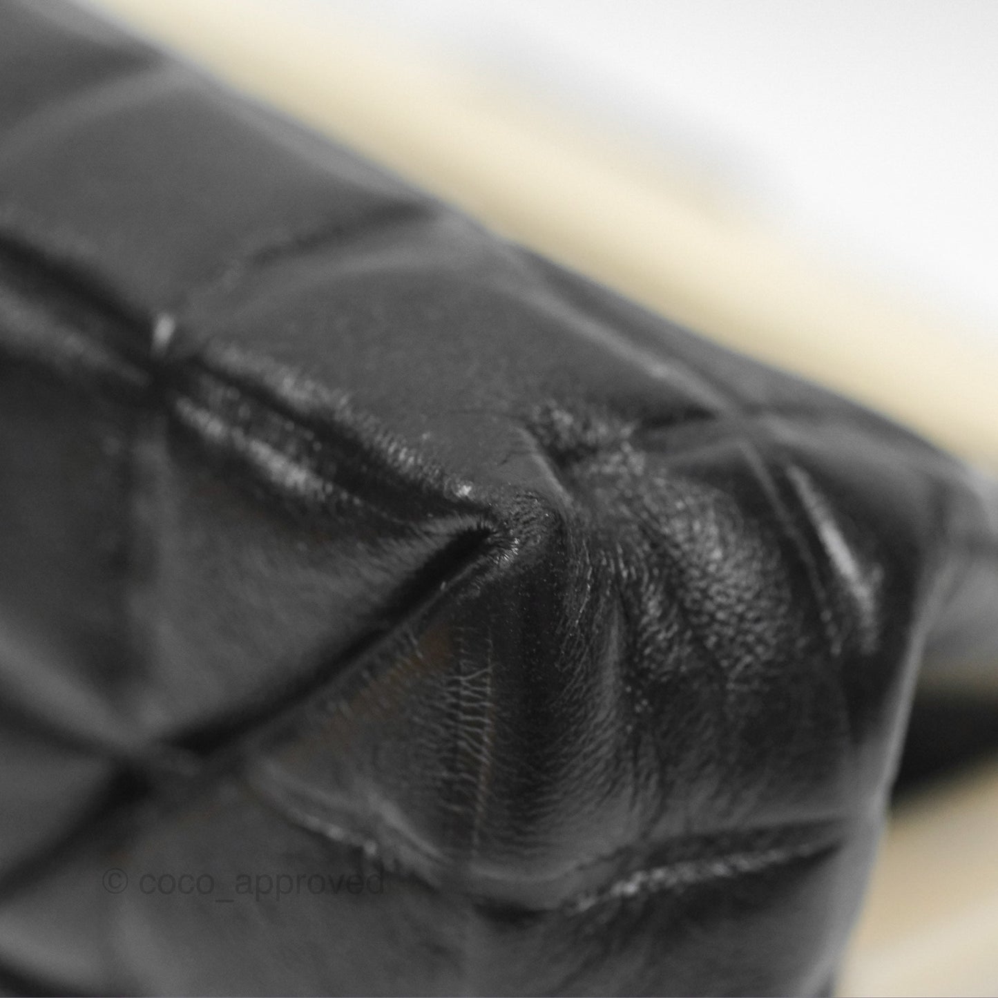 Chanel Choco Bar Shoulder Bag Black Lambskin